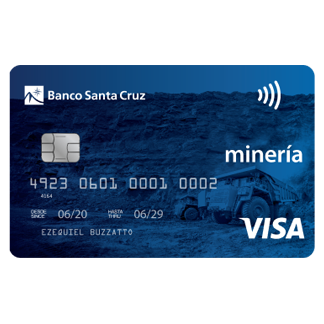 Banco Santa Cruz - Tarjeta Minería